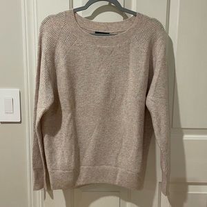 JCrew XS Light Pink Waffle-Style Sweater